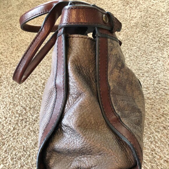 Fossil Long Live Vintage 1954 Bag/Satchel in brown/pewter - Picture 5 of 12